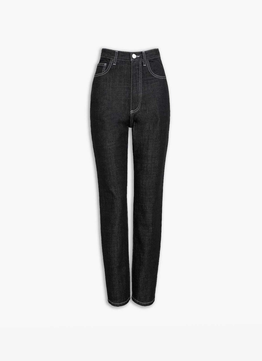 Pret A Porter Alaïa | Pantalon En Jean Taille Haute