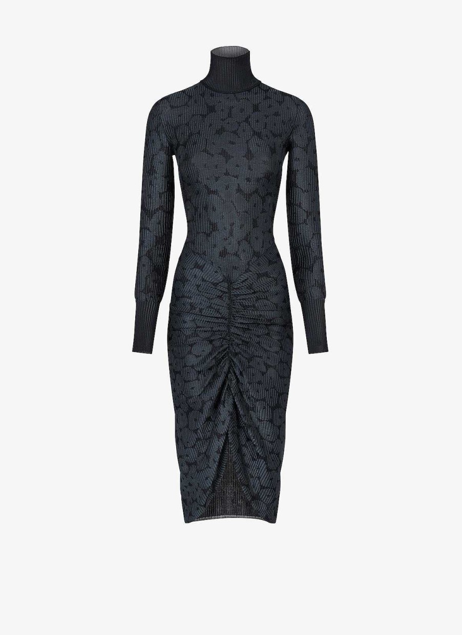 Pret A Porter Alaïa | Robe Drapee En Jacquard