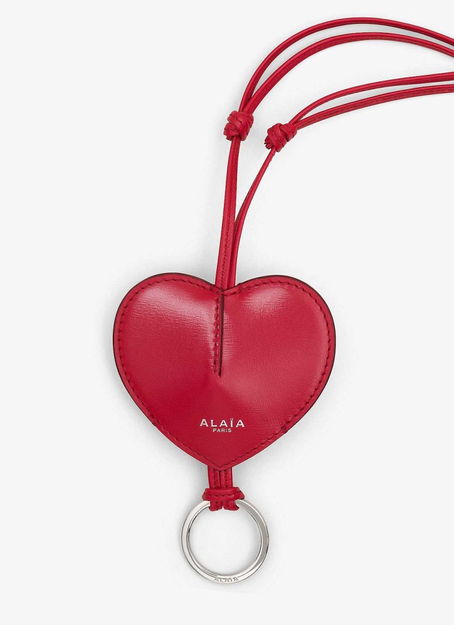 Accessoires Alaïa | Le Coeur Cloche En Cuir De Veau