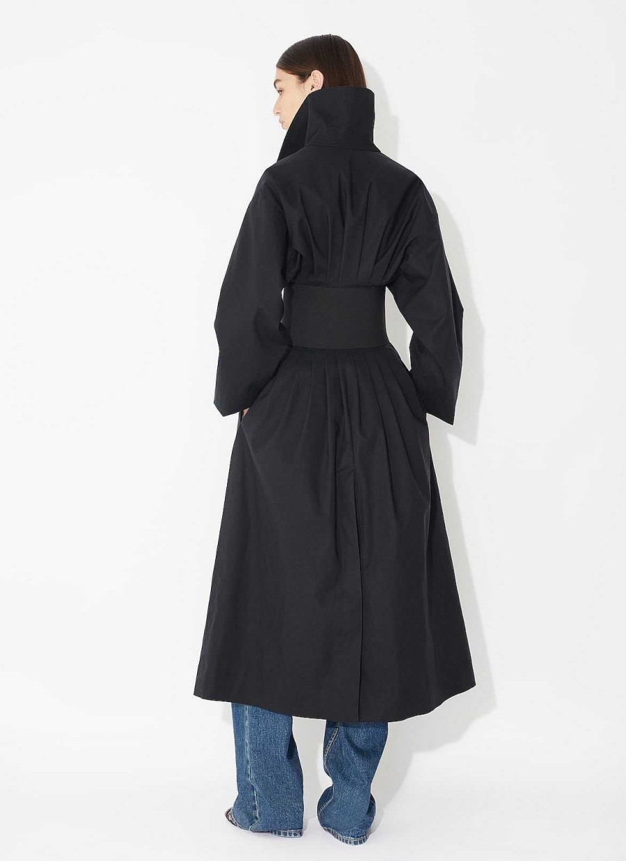 Pret A Porter Alaïa | Trench-Coat En Coton Avec Ceinture