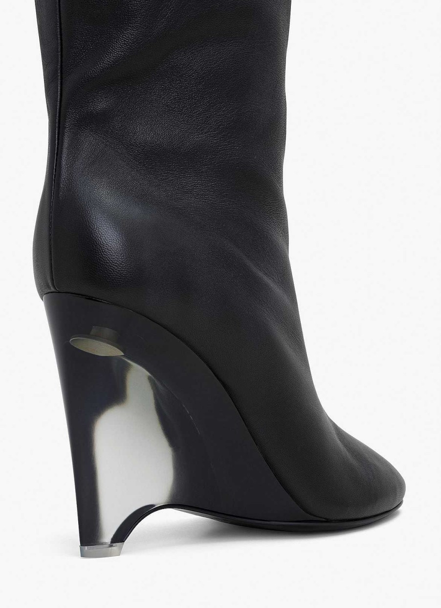 Chaussures Alaïa | Bottes Compensees En Cuir D'Agneau