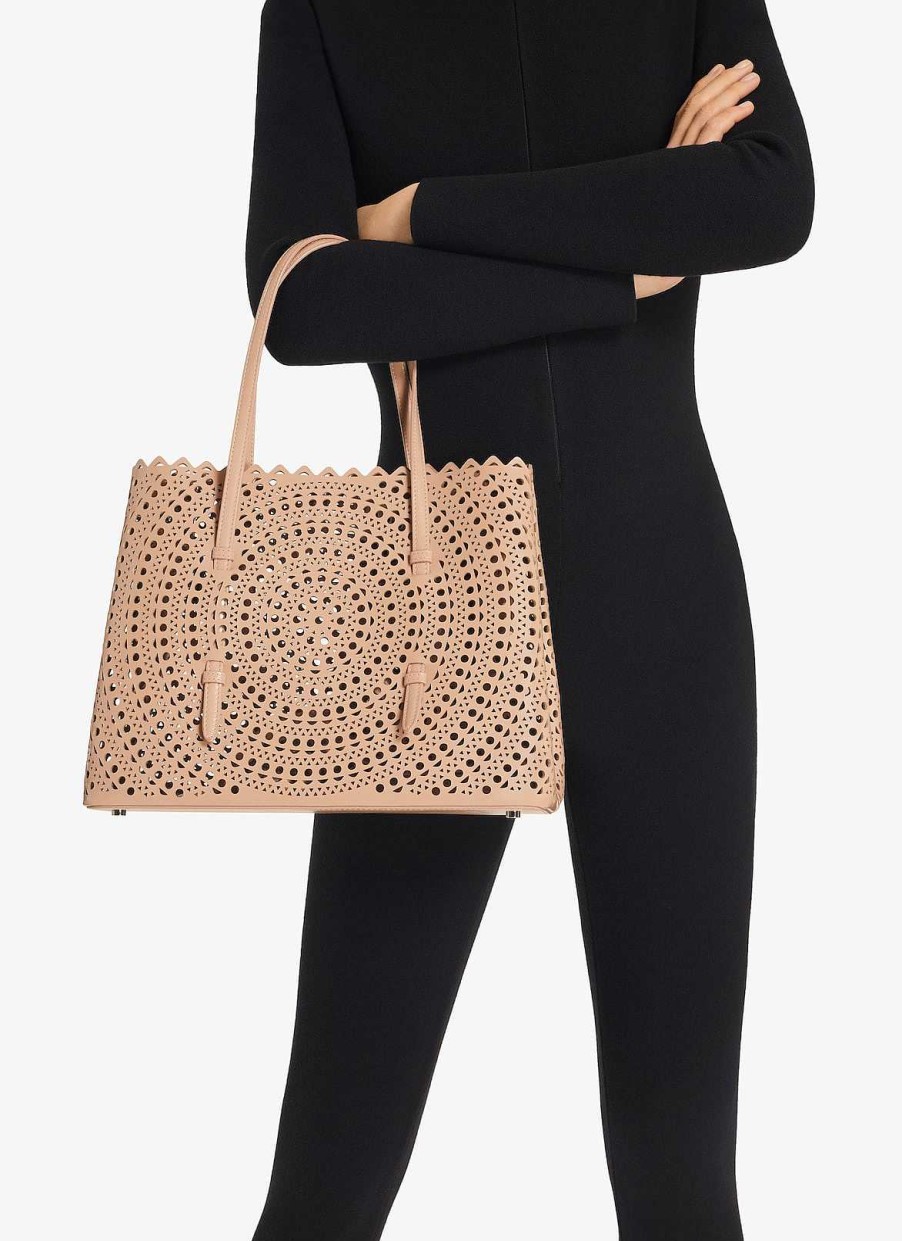 Sacs Alaïa | Sac Mina 32 En Luxueux Veau Vienne Ondule