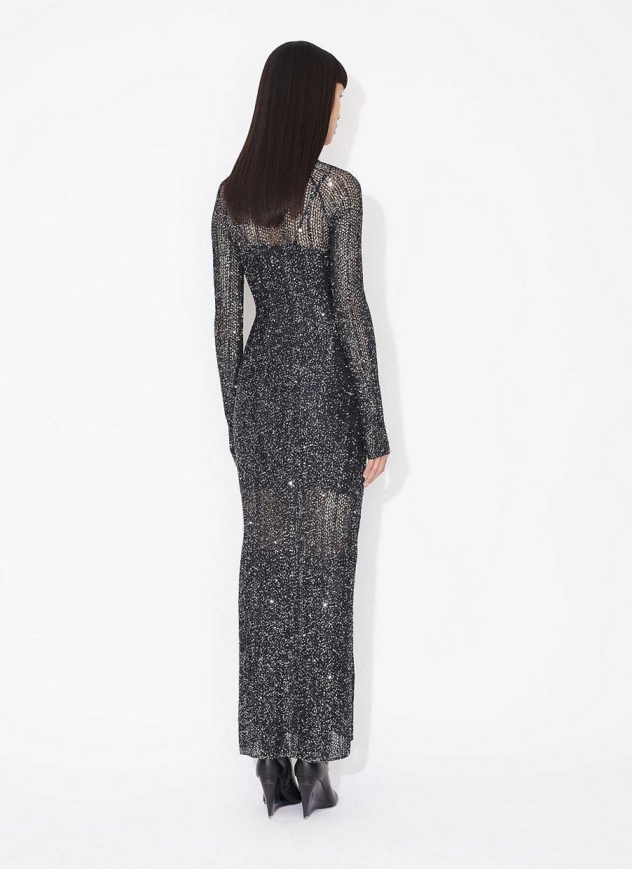 Pret A Porter Alaïa | Robe Col Montant A Sequins