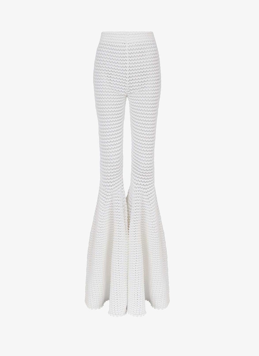 Pret A Porter Alaïa | Pantalon Evase Gaufre 3D