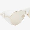 Accessoires Alaïa | Lunettes De Soleil Aviateur En Metal Et Cuir