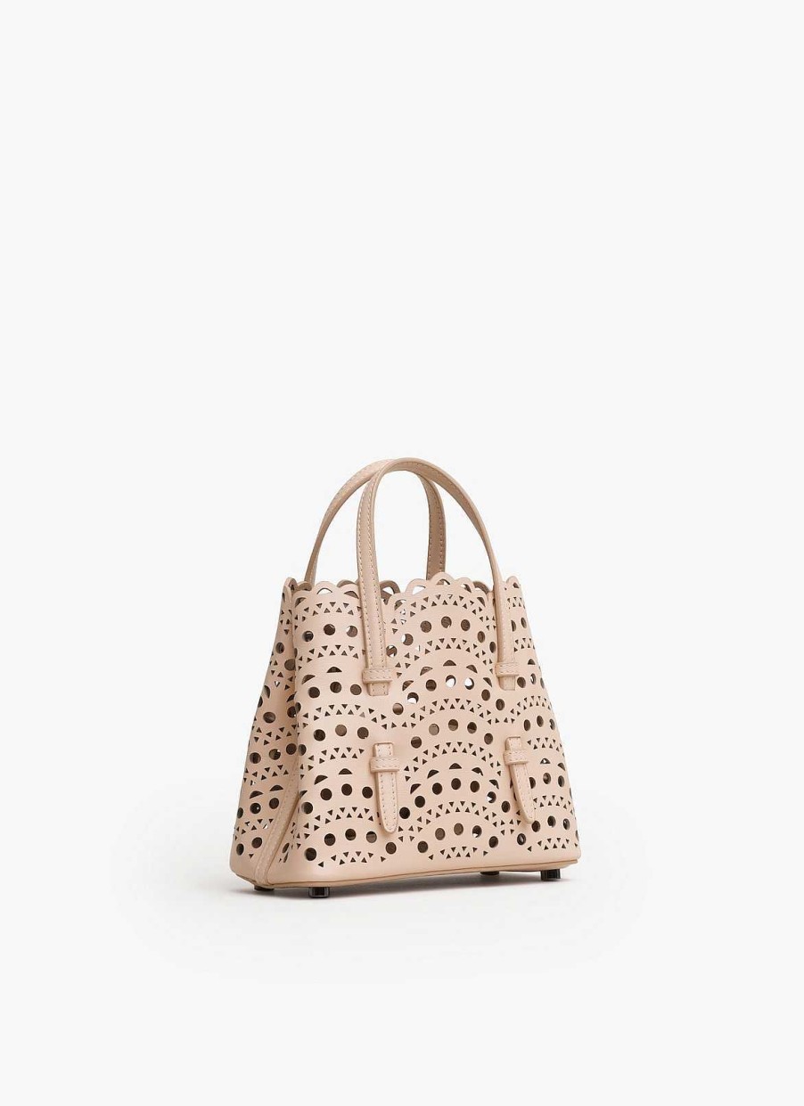 Sacs Alaïa | Sac Mina 16 En Cuir De Veau Avec Vagues