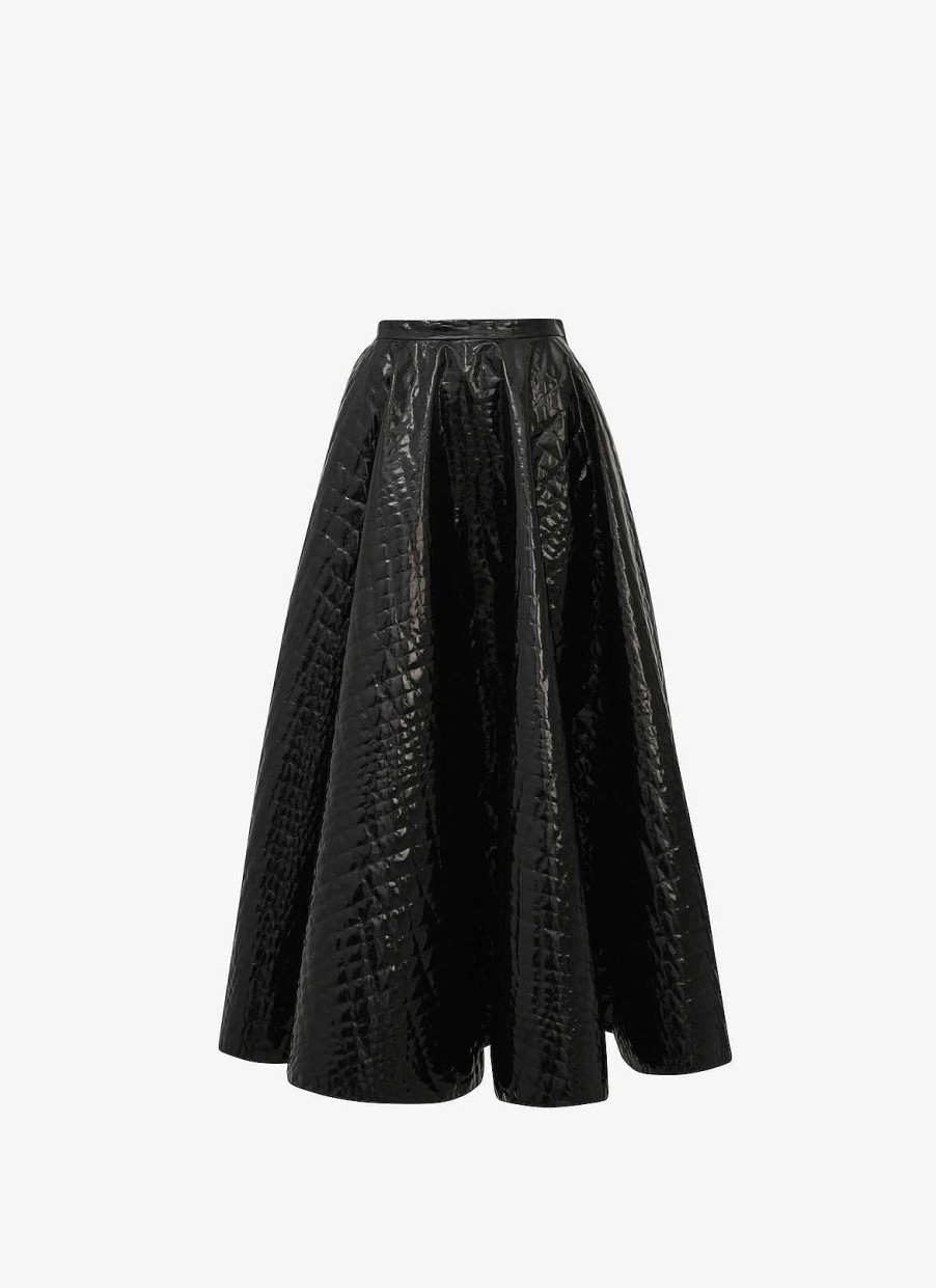 Pret A Porter Alaïa | Jupe Midi A Motif Crocodile