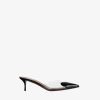 Chaussures Alaïa | Mule Forme Coeur En Cuir De Veau Peint