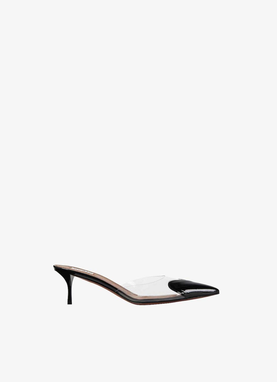 Chaussures Alaïa | Mule Forme Coeur En Cuir De Veau Peint