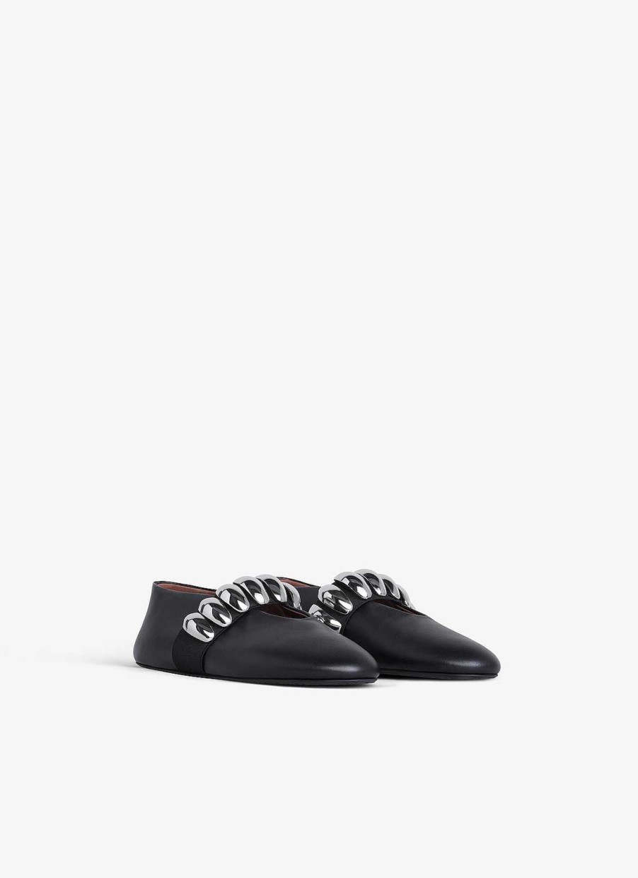 Chaussures Alaïa | Ballerines Plates Tribal En Cuir De Veau