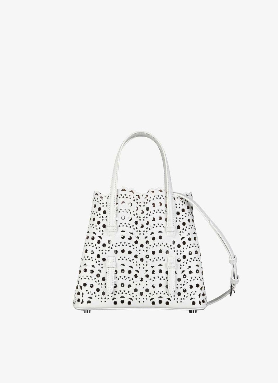 Sacs Alaïa | Sac Mina 20 En Luxueux Veau Vienne Ondule