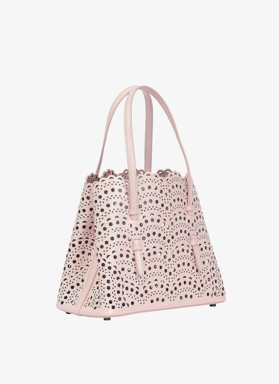 Sacs Alaïa | Sac Mina 25 En Cuir De Veau Avec Vagues