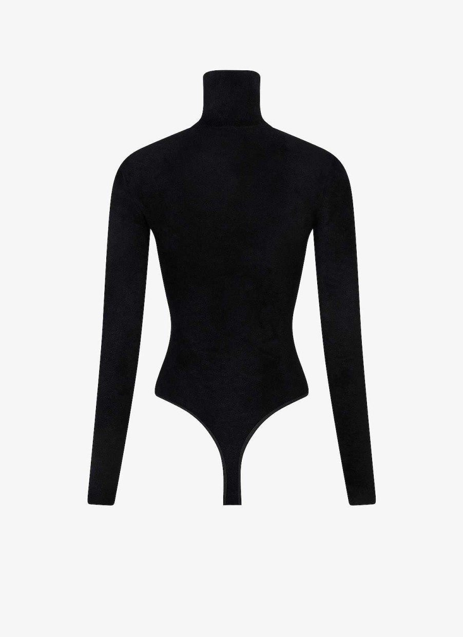 Pret A Porter Alaïa | Body En Velours A Col Montant