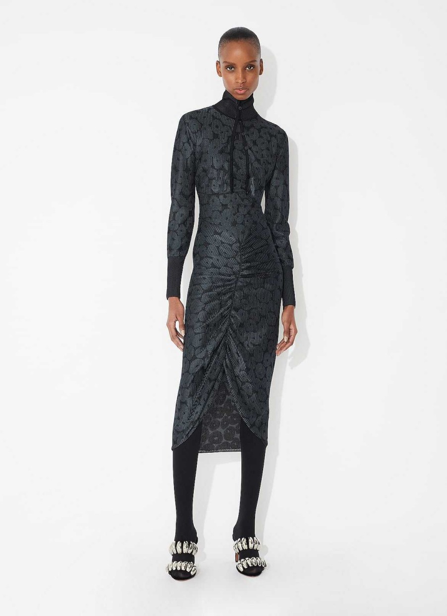 Pret A Porter Alaïa | Robe Drapee En Jacquard