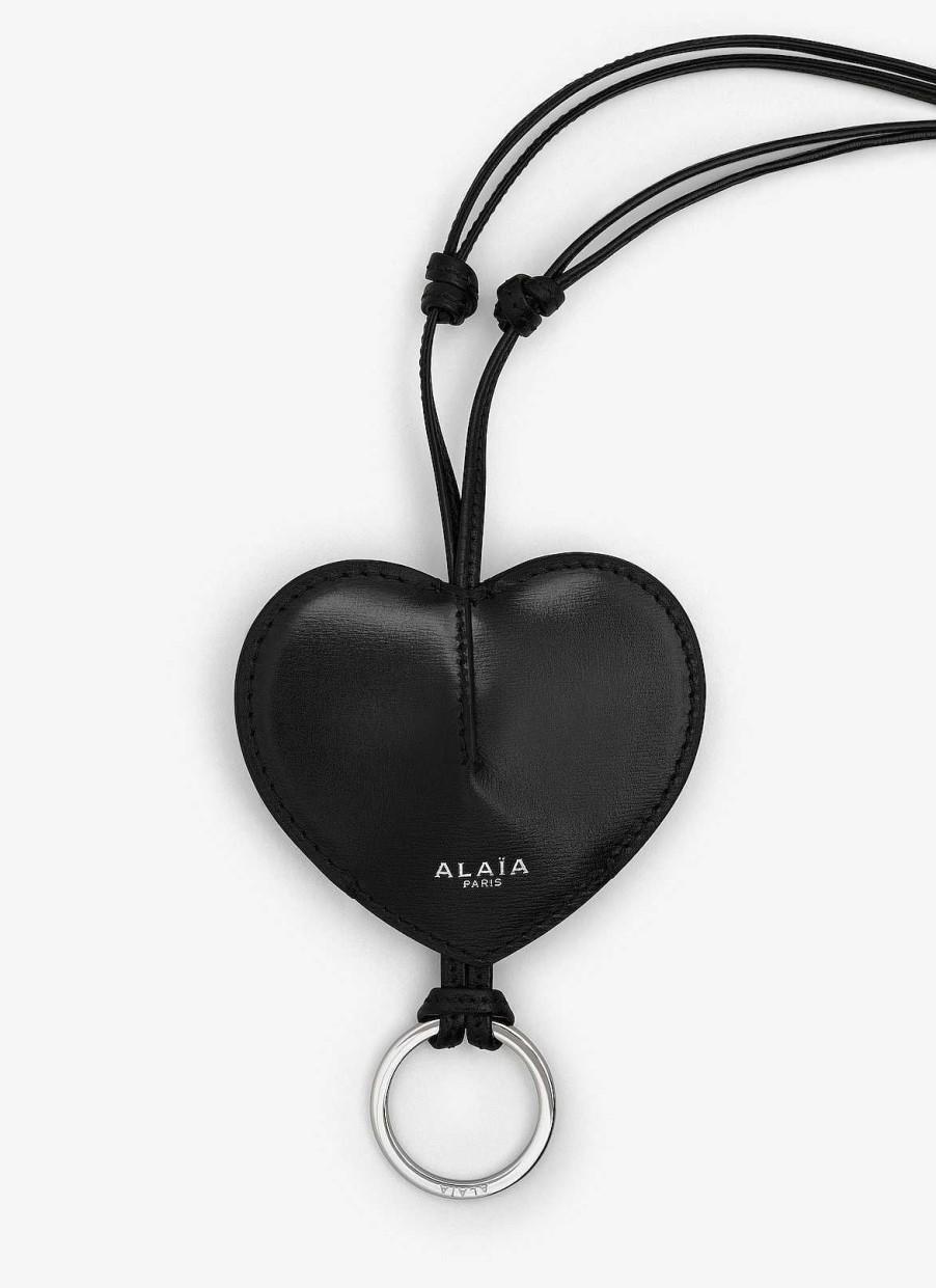 Accessoires Alaïa | Le Coeur Cloche En Cuir De Veau