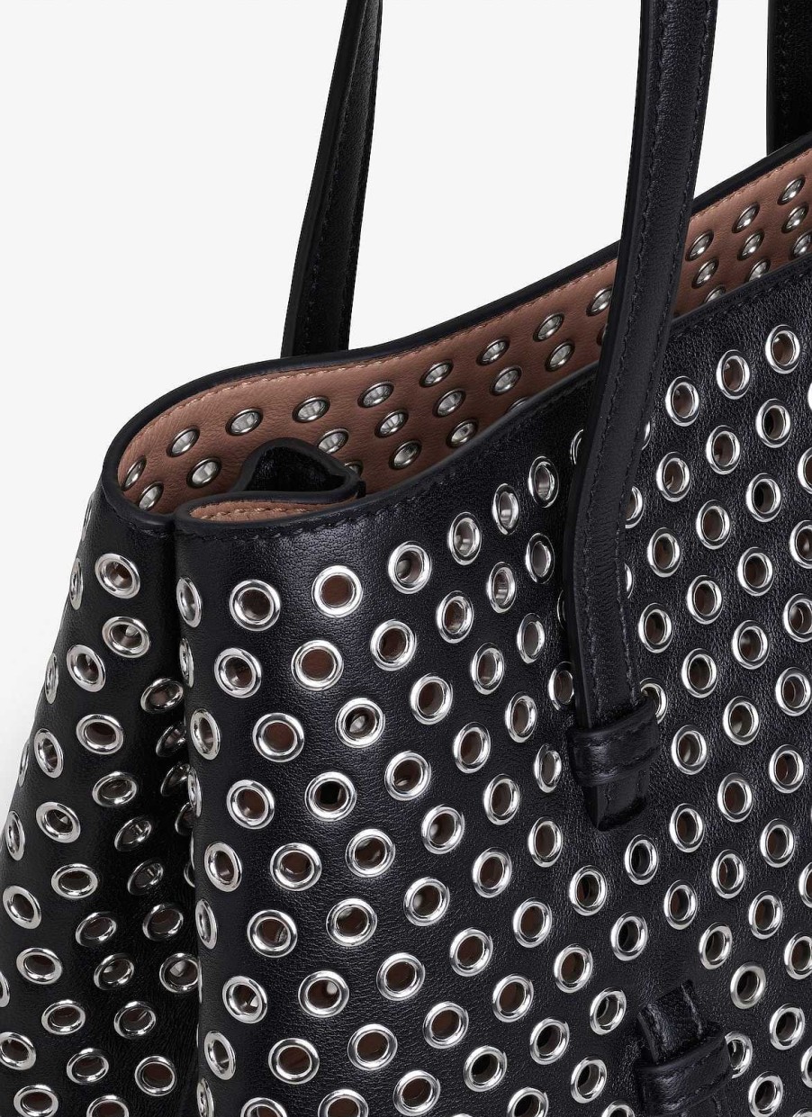 Sacs Alaïa | Sac Mina 25 En Cuir De Veau Avec Vagues