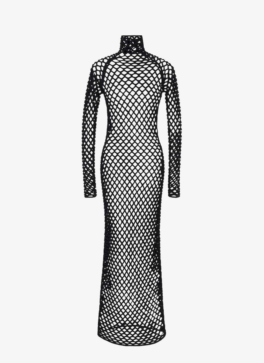 Pret A Porter Alaïa | Robe Gaine En Maille Cage