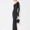 Pret A Porter Alaïa | Robe En Jersey Galonnante