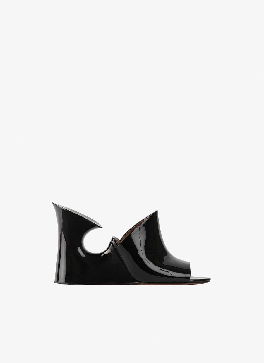 Chaussures Alaïa | Mule La Sculpture En Veau Et Bois