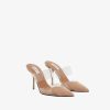 Chaussures Alaïa | Mule Forme Coeur En Cuir De Veau Peint