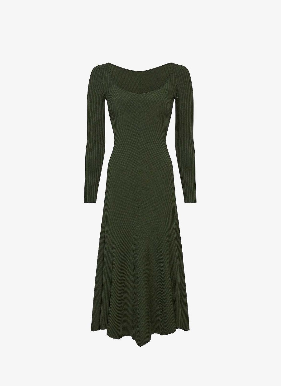 Pret A Porter Alaïa | Robe Midi Cotelee Active