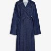 Pret A Porter Alaïa | Trench-Coat En Jean Avec Ceinture