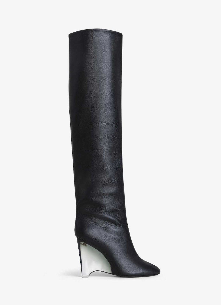 Chaussures Alaïa | Bottes Compensees En Cuir D'Agneau