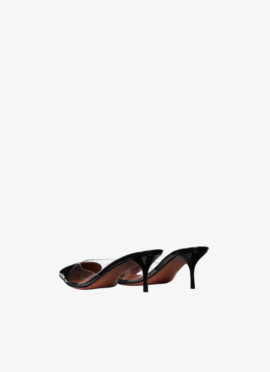 Chaussures Alaïa | Mule Forme Coeur En Cuir De Veau Peint