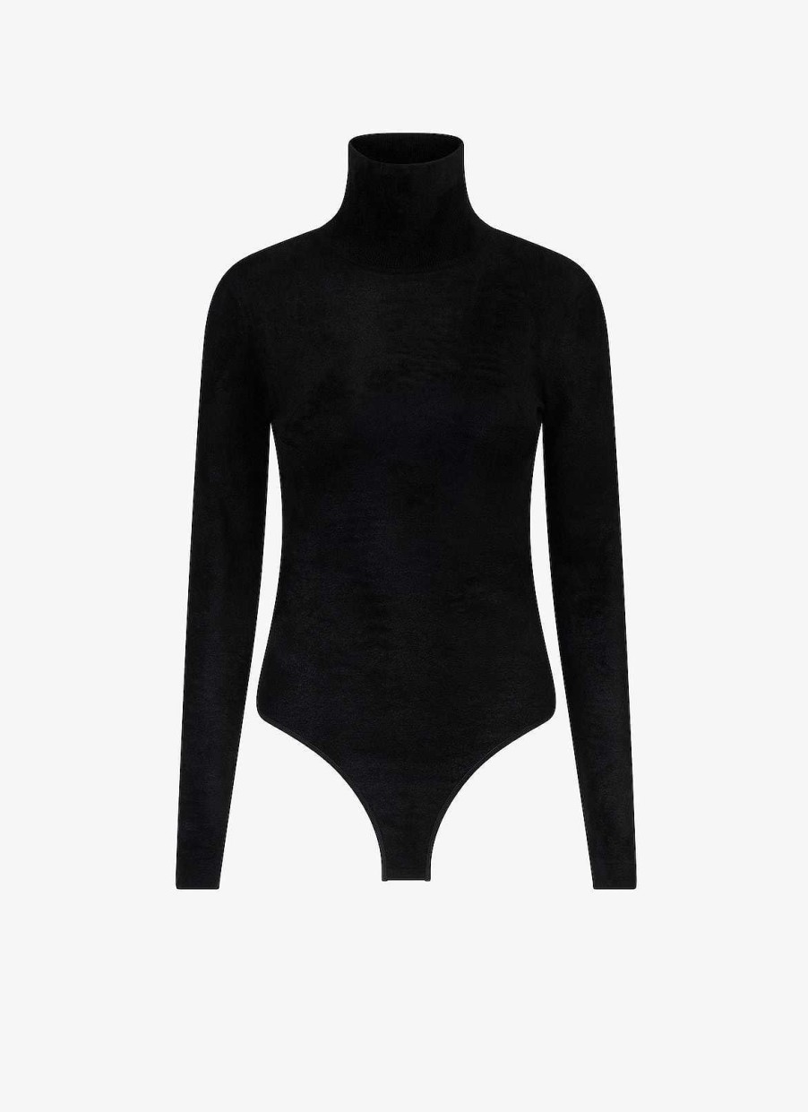 Pret A Porter Alaïa | Body En Velours A Col Montant