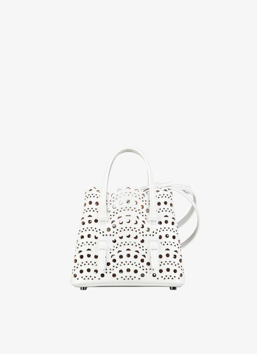 Sacs Alaïa | Sac Mina 16 En Luxueux Veau Vienne Ondule