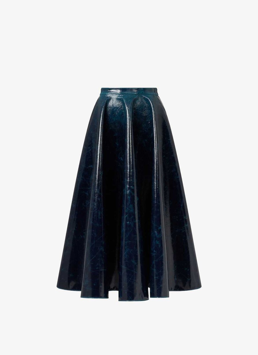 Pret A Porter Alaïa | Jupe Midi En Laine Miroir