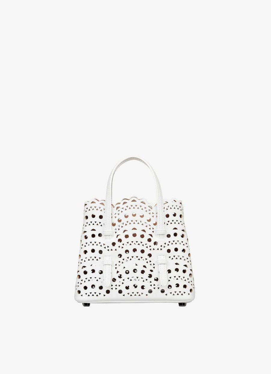 Sacs Alaïa | Sac Mina 16 En Luxueux Veau Vienne Ondule