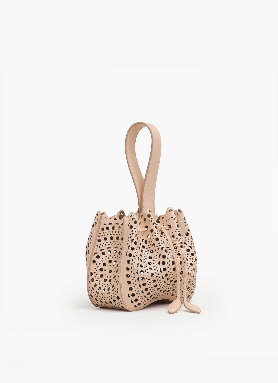 Sacs Alaïa | Sac Rose Marie En Cuir De Veau Vienne