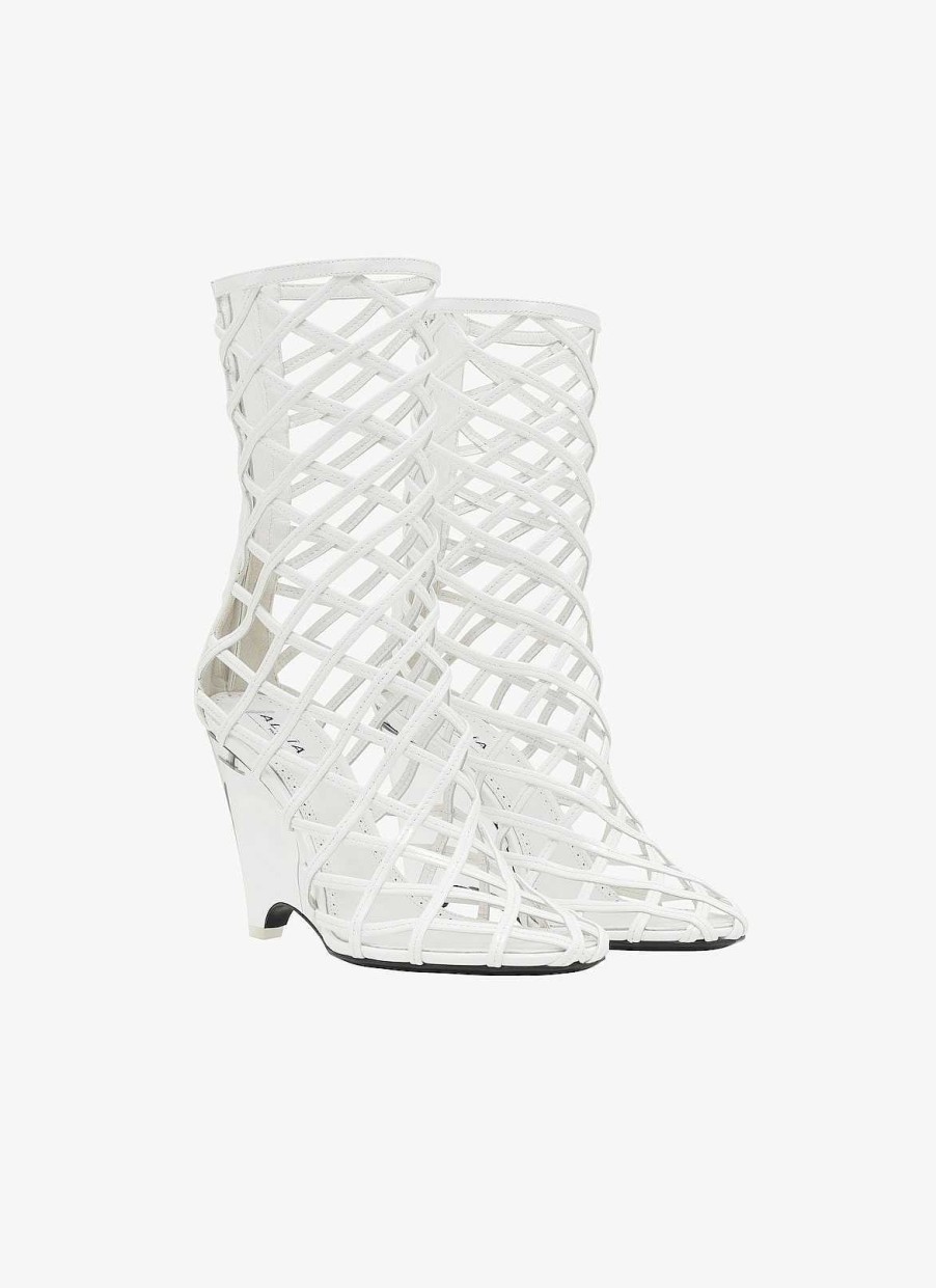 Chaussures Alaïa | Bottes Compensees La Cage En Agneau