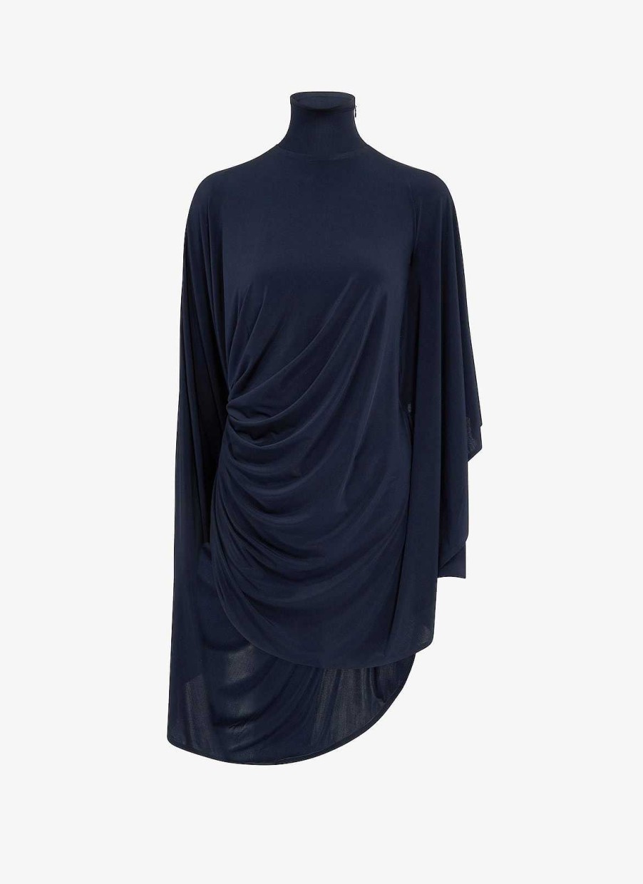 Pret A Porter Alaïa | Robe En Jersey Fluide Et Drapee