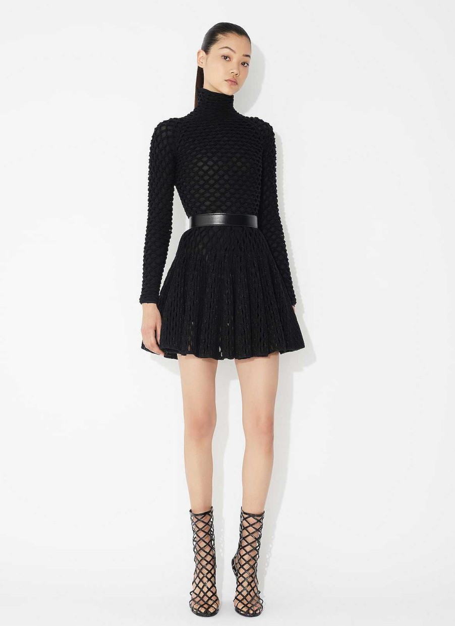 Pret A Porter Alaïa | Pull En Maille A Col Roule Cage